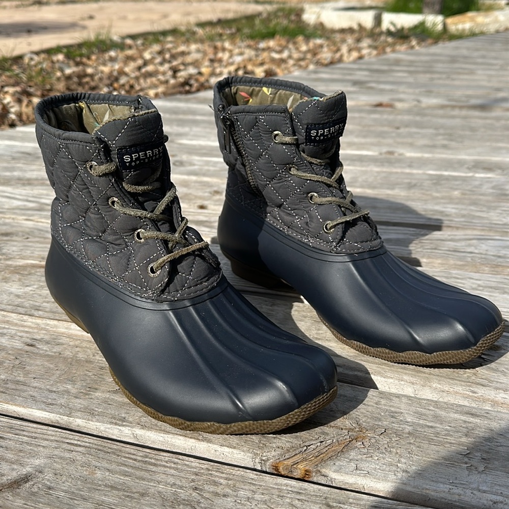 Sperry Top Sider rain boots Navy blue